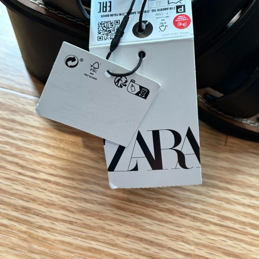 Zara Strappy Black Sandals for Women - Picture 11 of 12